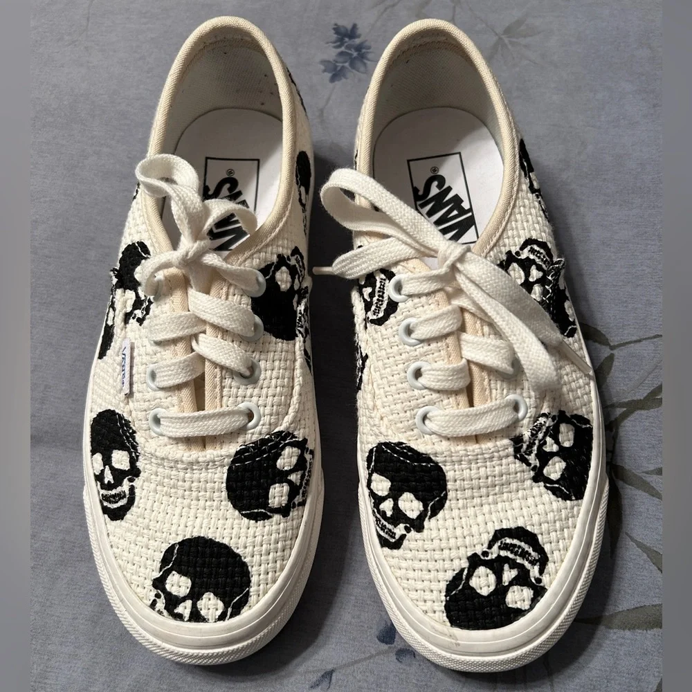 Vans Anaheim Factory Authentic 44 DX Woven Sneaker Skull 6.5 Women’s / 5 Men’s